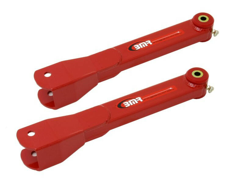 BMR 10-15 5th Gen Camaro Non-Adj. Rear Trailing Arms (Polyurethane) - Red Suspension Arms & Components BMR Suspension