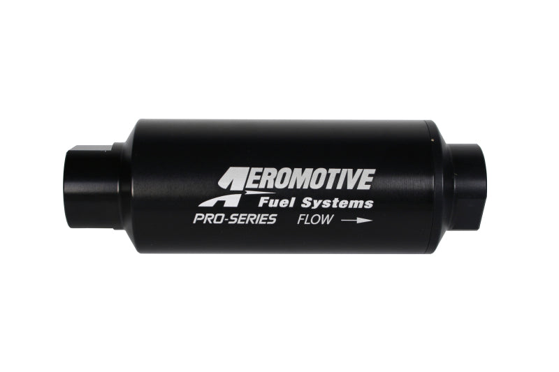 Aeromotive Pro-Series In-Line Filter - AN-12 - 40 Micron SS Element - Nickel Chrome Finish Fuel Filters Aeromotive