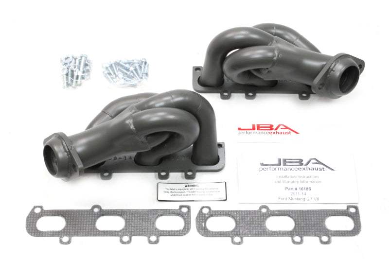 JBA 11-17 Ford Mustang 3.7L V6 1-5/8in Primary Ti Ctd Cat4Ward Header Headers & Manifolds JBA