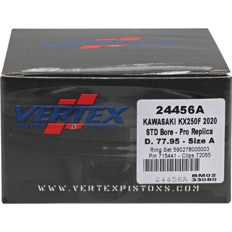 Vertex Piston 2020 Kawasaki KX 250 F 250cc Forged Replica Piston Kit Piston Sets - Powersports Vertex Pistons