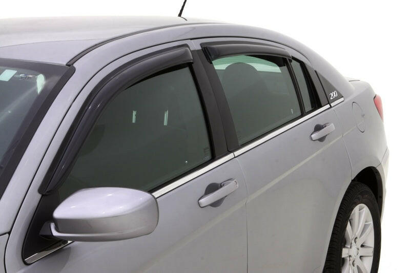 AVS 07-10 Chrysler Sebring Ventvisor Outside Mount Window Deflectors 4pc - Smoke Wind Deflectors AVS