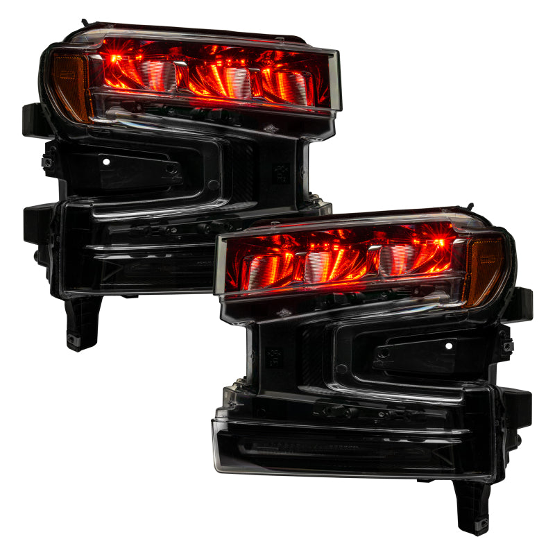 Oracle 19-21 Silverado/Sierra 1500 RGB Demon Eye Headlight Kit - w/o Controller Headlights ORACLE Lighting