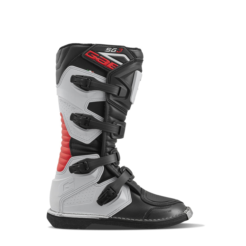 Gaerne SGJ Boot Black/White/Red Size Youth - 6 Motorcycle Boots Gaerne