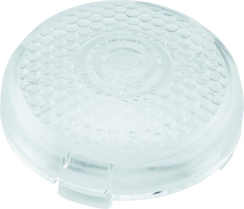 Bikers Choice Replacement Honeycomb Clear Lens For LED Bullet Turn Signal Lights Corner Bikers Choice
