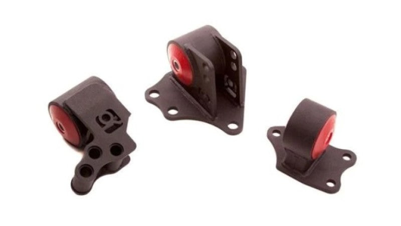 Innovative 95-99 Mitsubishi Eclipse 4G63 / 4G64 Black Steel Mounts 85A Bushings Engine Mounts Innovative Mounts