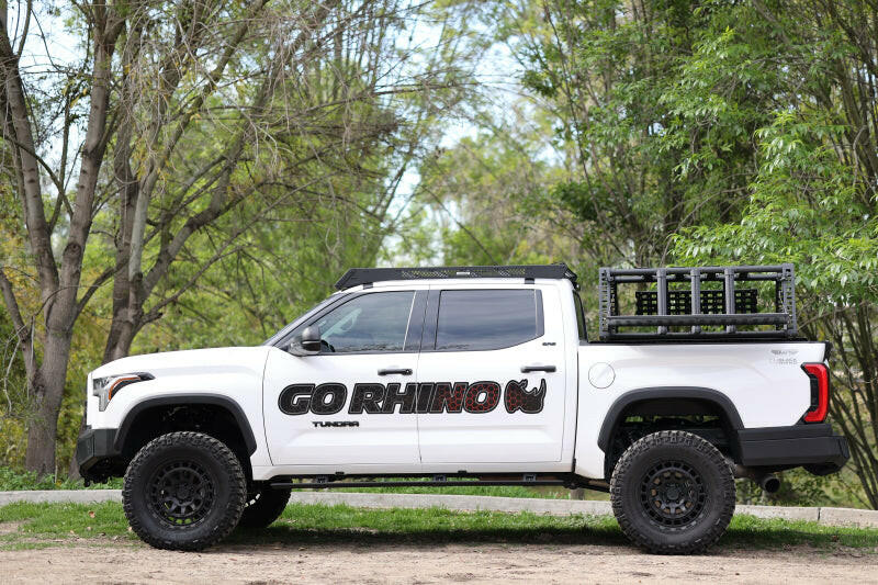 Go Rhino 22-23 Toyota Tundra CrewMax Cab 4dr E-BOARD E1 Electric Running Board Kit - Tex. Blk Running Boards Go Rhino
