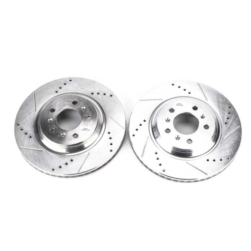 Power Stop 08-09 Buick Allure Front Evolution Drilled & Slotted Rotors - Pair Brake Rotors - Slot & Drilled PowerStop