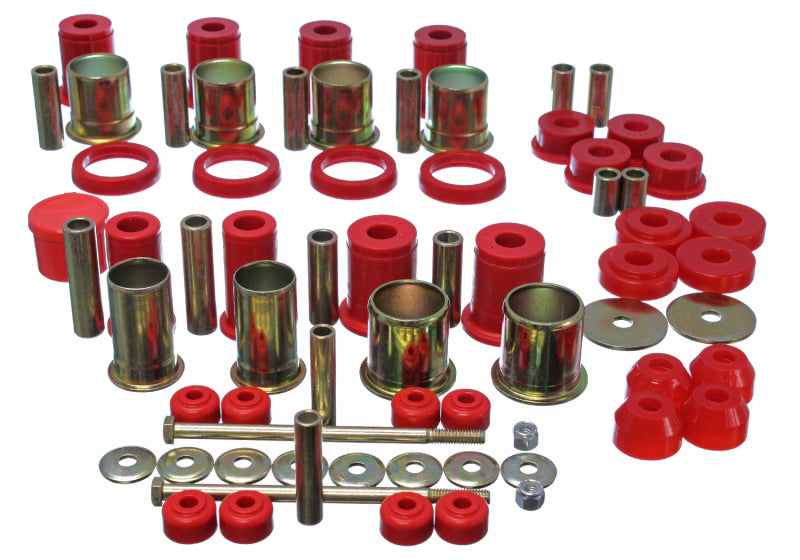 Energy Suspension 89-92 Chevrolet Camaro Red Hyper-flex Master Bushing Set Bushing Kits Energy Suspension