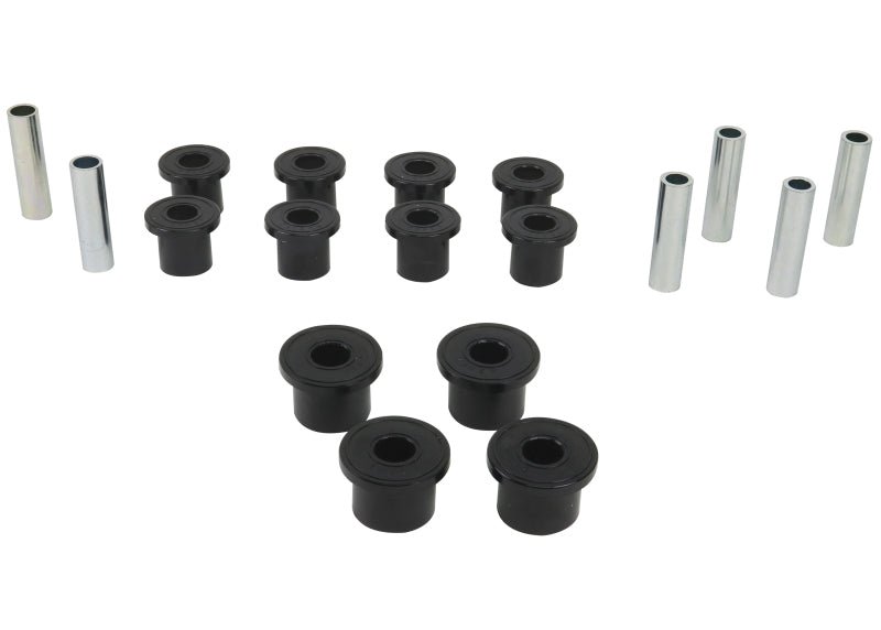 Whiteline 1987-1995 Jeep Wrangler Spring - Eye Front/Rear And Shackle Bushing Spring Insulators Whiteline