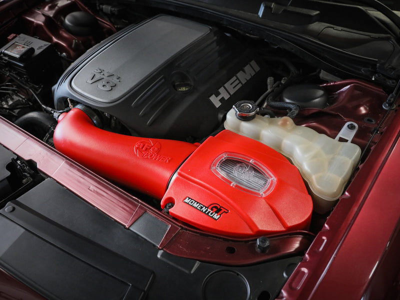 aFe Momentum GT Pro Dry S Stage-2 Intake System 11-15 Dodge Challenger / Charger R/T 5.7L HEMI - Red Cold Air Intakes aFe