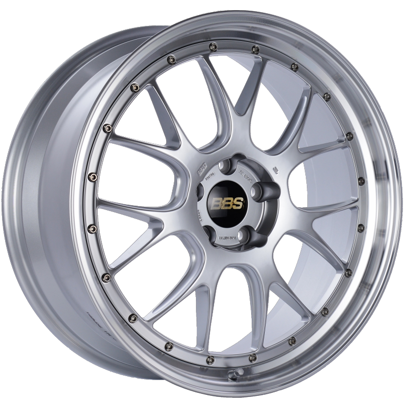BBS LM-R 21x9 5x120 ET32 Diamond Silver Center Diamond Cut Lip Wheel -82mm PFS/Clip Required Wheels - Forged BBS