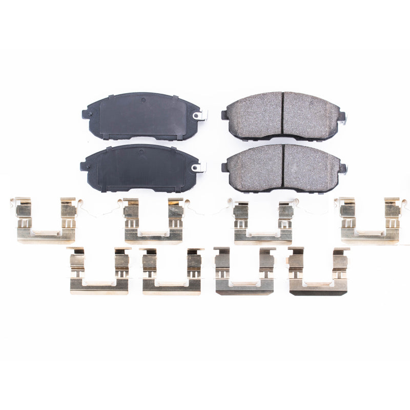 Power Stop 02-04 Infiniti I35 Front Z17 Evolution Ceramic Brake Pads w/Hardware Brake Pads - OE PowerStop