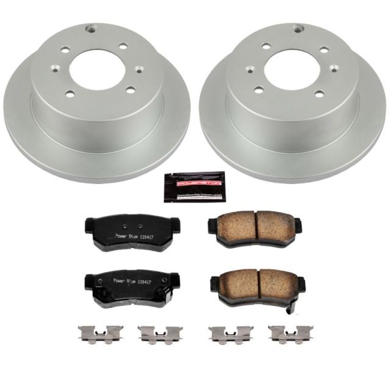 Power Stop 99-05 Hyundai Sonata Rear Z17 Evolution Geomet Coated Brake Kit Brake Kits - Performance Blank PowerStop