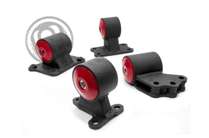 Innovative 91-99 Mitsubishi 3000GT / GTO 6G72 Black Steel Mounts 95A Bushings Engine Mounts Innovative Mounts