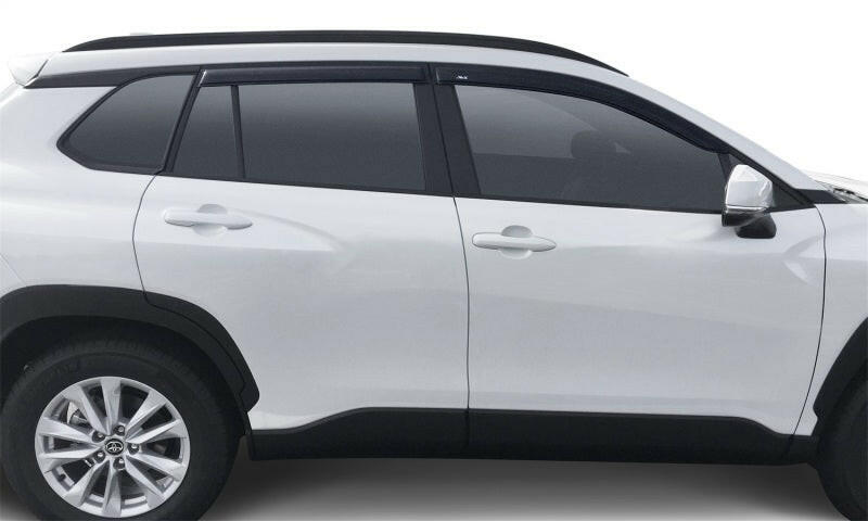 AVS 22-23 Toyota Corolla Cross Outside Mount Ventvisor Defector 4pc - Smoke Wind Deflectors AVS