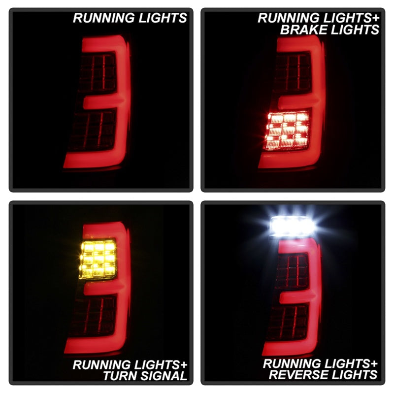 Spyder 99-04 Jeep Grand Cherokee - Light Bar Led Tail Lights - Black Smoke - ALT-YD-JGC99V3-BSM Tail Lights SPYDER