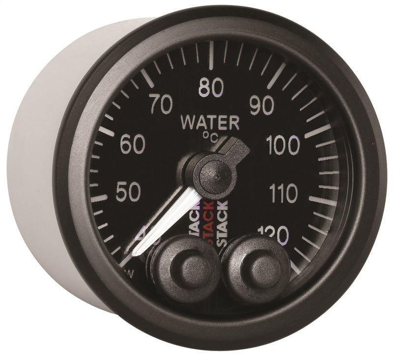 Autometer Stack 52mm 40-120 Deg C 1/8in NPTF Male Pro-Control Water Temp Gauge - Black Gauges AutoMeter