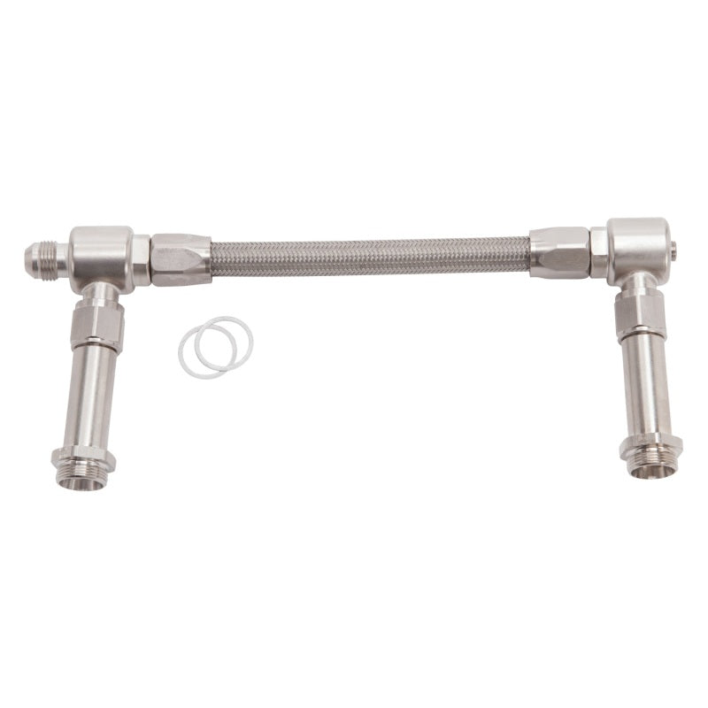 Russell Performance -8 AN to -8 AN ProFlex Holley 4150 Dual Inlet Carb Kit (Endura) Carburetor Fuel Inlet Kits Russell