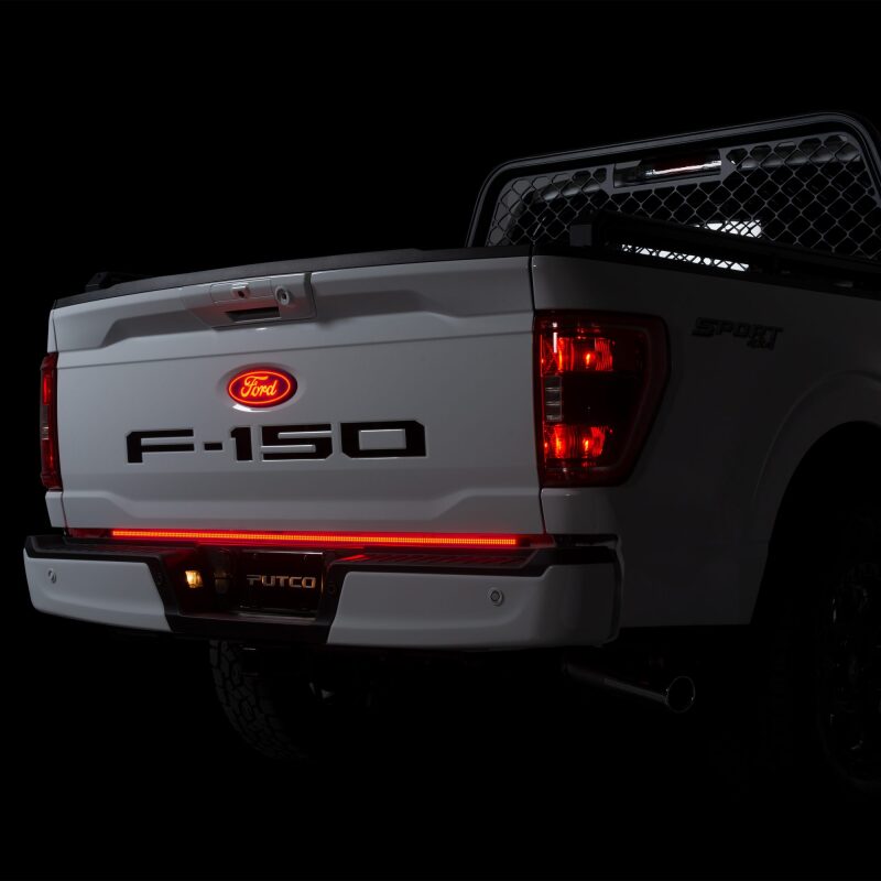 Putco 2024+ Ford F150 w/Factory LED Tail Light 60in Direct Fit Blade Tailgate Light Bar Light Tailgate Bar Putco