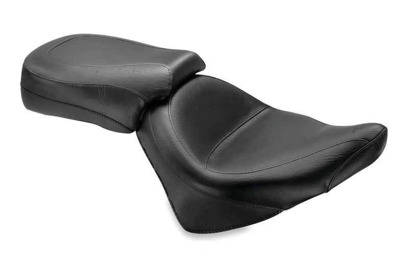 Mustang 03-17 Victory Vegas, Kingpin, 05-07 8-Ball Standard Touring 2PC Seat - Black Two-Piece Motorcycle Seats Mustang Motorcycle