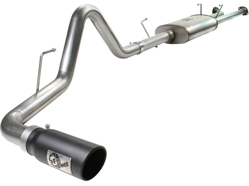 aFe MACHForce XP Exhaust Cat-Back SS-409 07-09 Toyota Tundra V8-5.7L w/ Black Tip Catback aFe