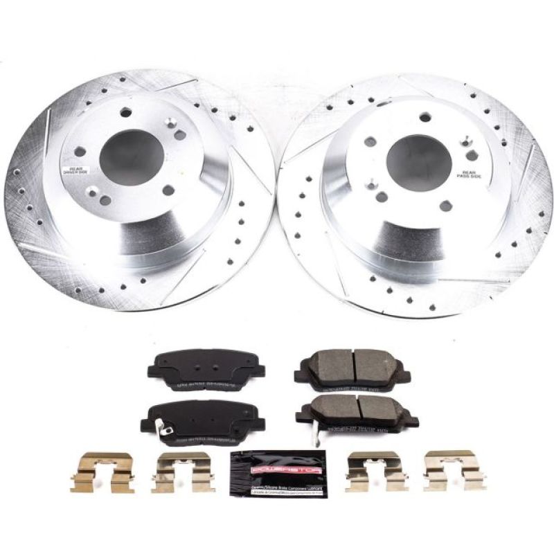 Power Stop 2019 Hyundai Santa Fe XL Rear Z23 Evolution Sport Brake Kit Brake Kits - Performance D&S PowerStop