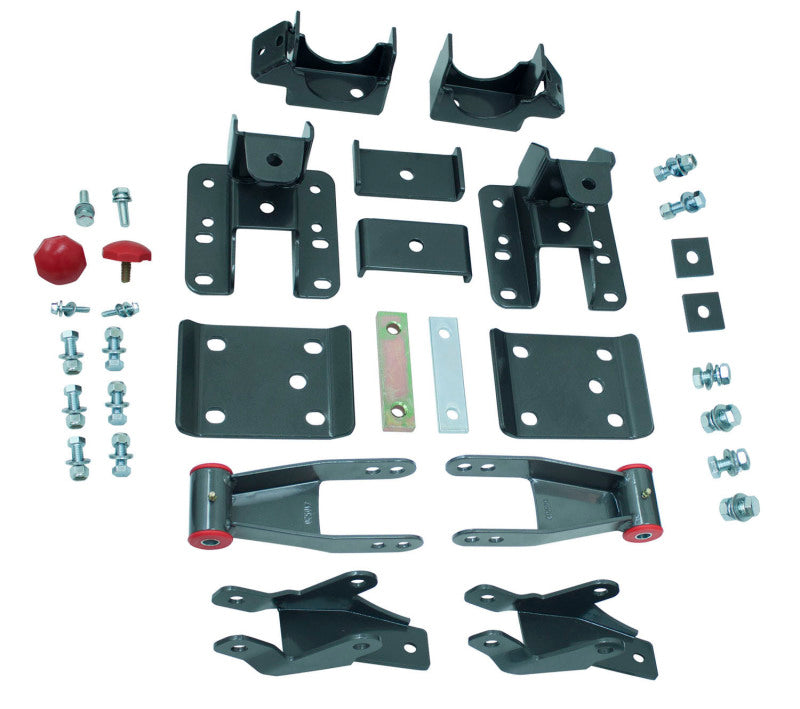 MaxTrac 14-16 GM C/K1500 2WD/4WD 5-6in Rear Adj. Lowering Flip Kit Leaf Springs & Accessories Maxtrac