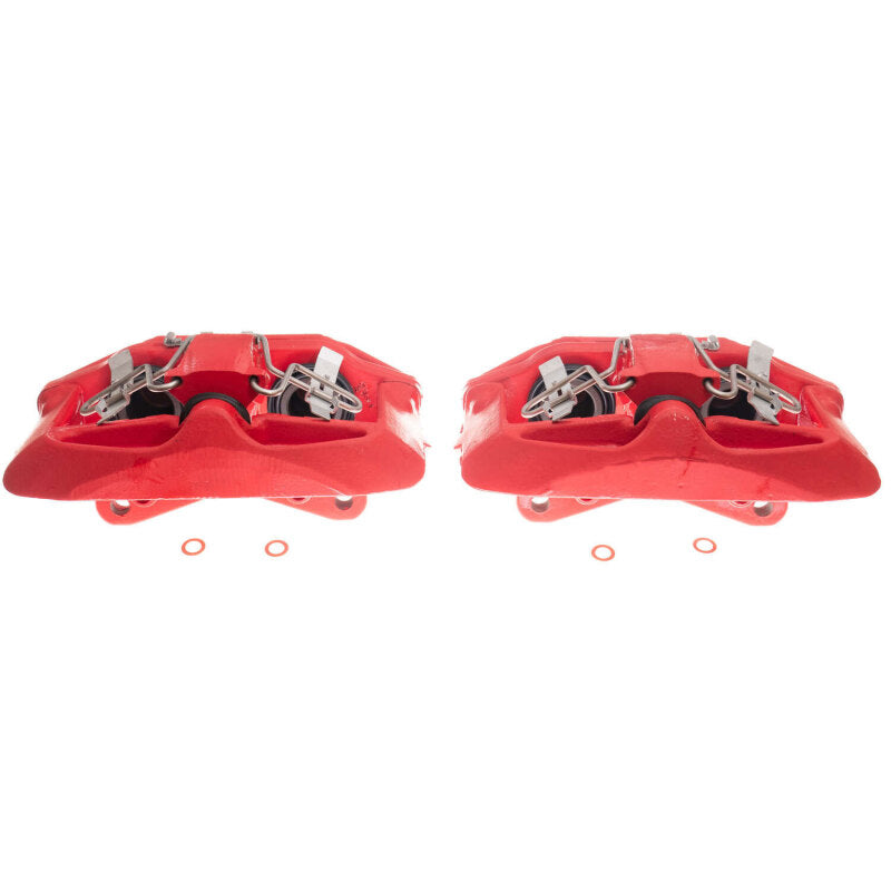 Power Stop 03-04 Audi A6 Front Red Calipers w/Brackets - Pair Brake Calipers - Perf PowerStop