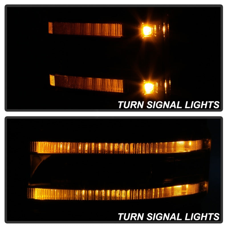 xTune 08-15 Ford F-250 SD Heated Adj LED Signal Power Mirror - Smoke (MIR-FDSD08S-G4-PW-SM-SET) Side Mirrors SPYDER