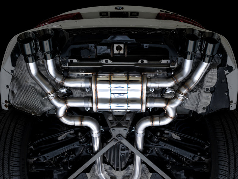 AWE Tuning 20-25 BMW X3 M/M Comp (F97) AWD SwitchPath Axle-Back Exhaust - Diamond Black Tips Axle Back AWE Tuning