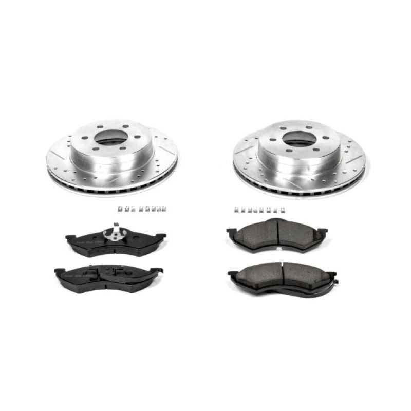 Power Stop 1999 Dodge Dakota Front Z23 Evolution Sport Brake Kit Brake Kits - Performance D&S PowerStop
