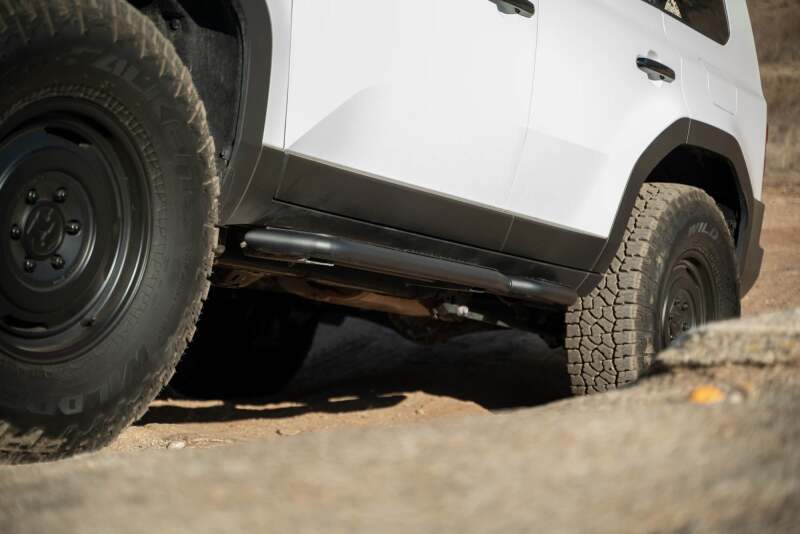 DV8 Offroad 24-25 Toyota Land Cruiser OE Plus Side Steps - Black Steel Side Steps DV8 Offroad