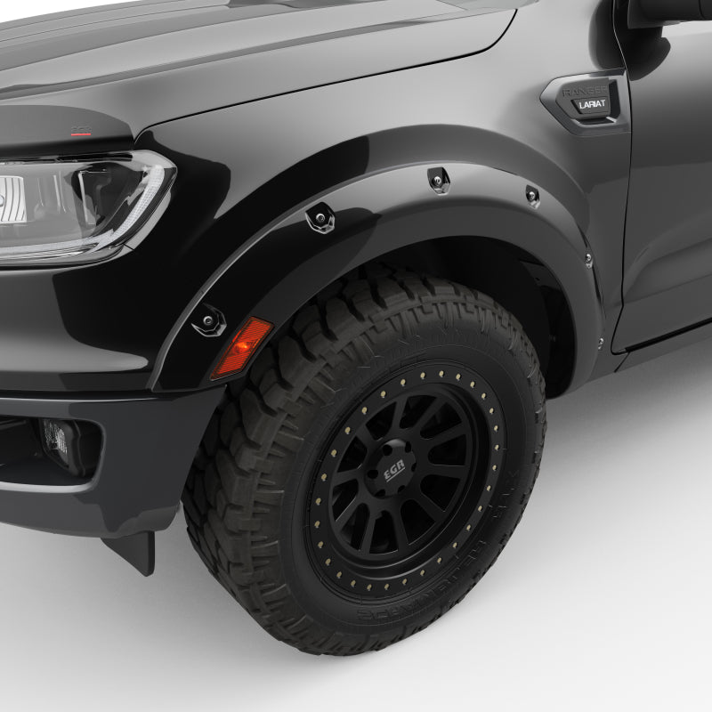 EGR 19-22 Ford Ranger Painted To Code Shadow Traditional Bolt-On Look Fender Flares Black Set Of 4 Fender Flares EGR