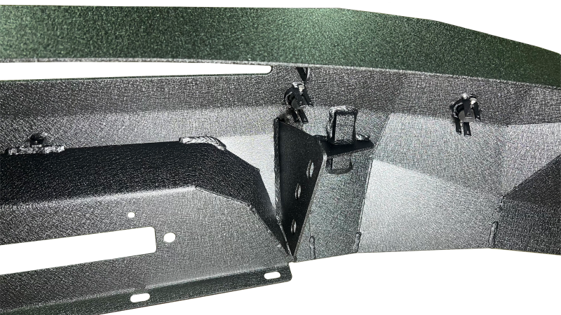 Fishbone Offroad 19-21 Chevrolet Silverado 1500 Rockfish Front Bumper - Black Texture Bumpers - Steel Fishbone Offroad