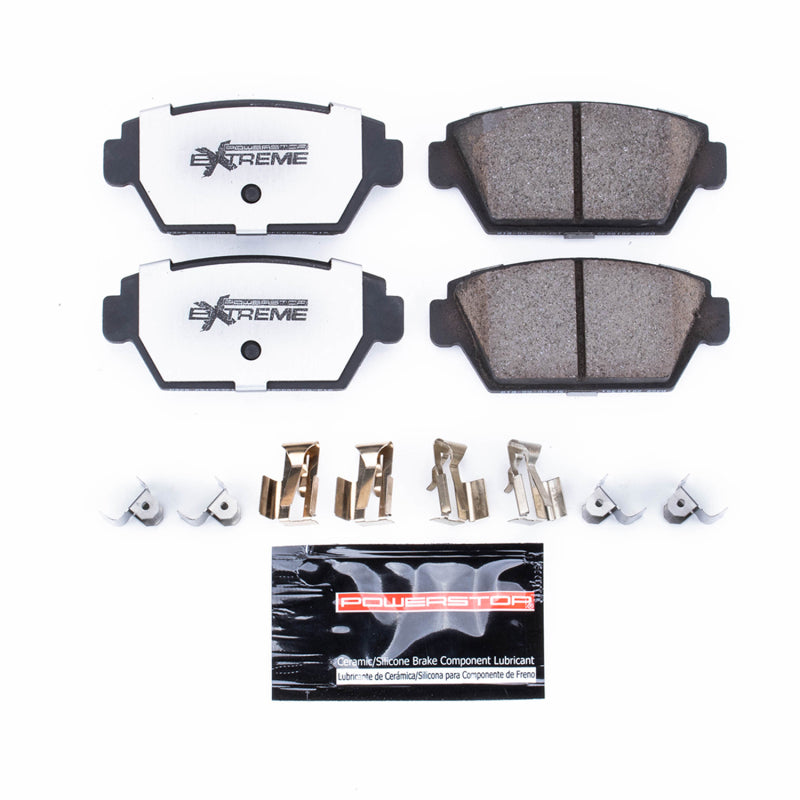 Power Stop 90-94 Eagle Talon Rear Z26 Extreme Street Brake Pads w/Hardware Brake Pads - Performance PowerStop