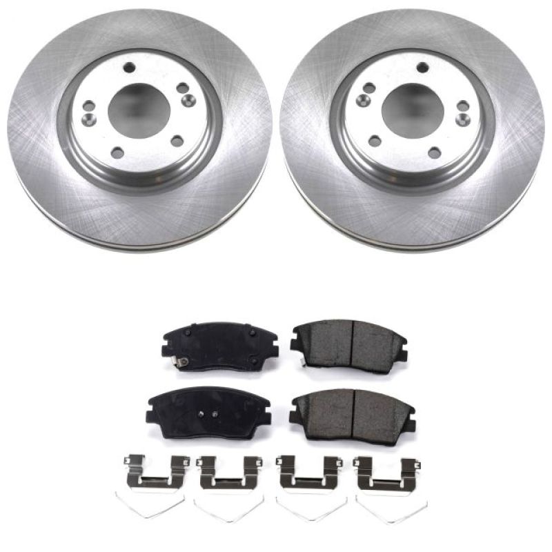 Power Stop 17-19 Hyundai Elantra Front Autospecialty Brake Kit Brake Kits - OE PowerStop