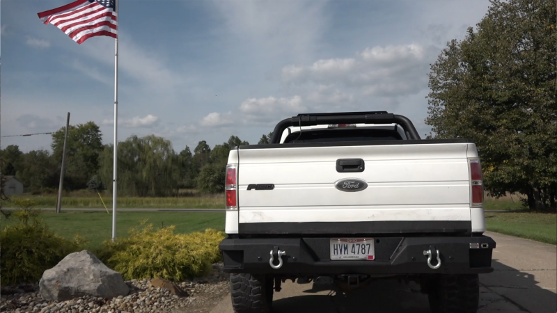 Fishbone Offroad 09-14 Ford F150 Rear Bumper - Black Bumpers - Steel Fishbone Offroad