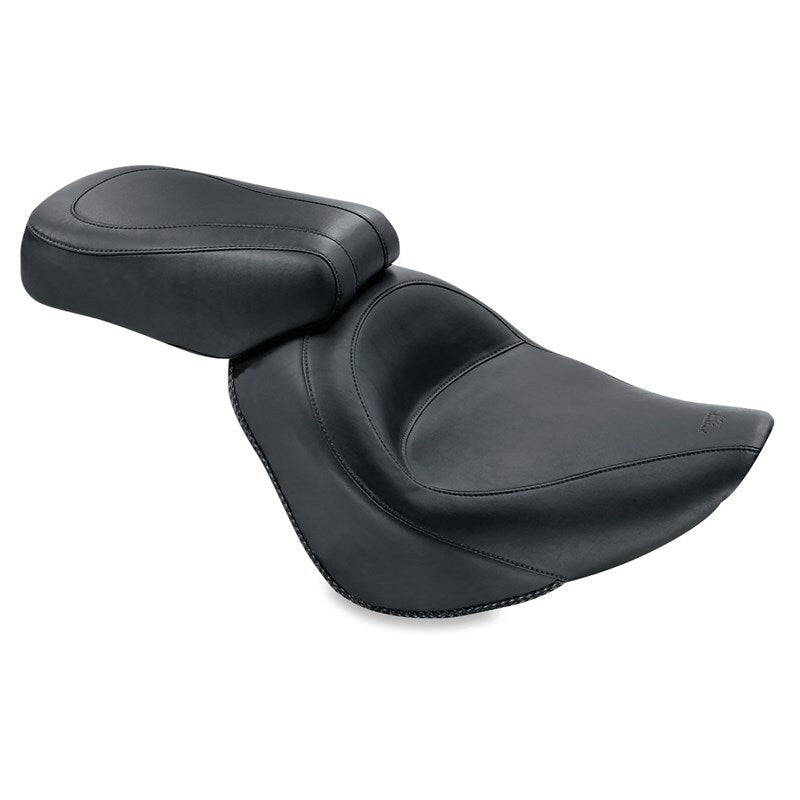 Mustang 06-17 Harley Softail Wide Tire (200mm) Standard Touring Solo Seat - Black Solo Motorcycle Seats Mustang Motorcycle
