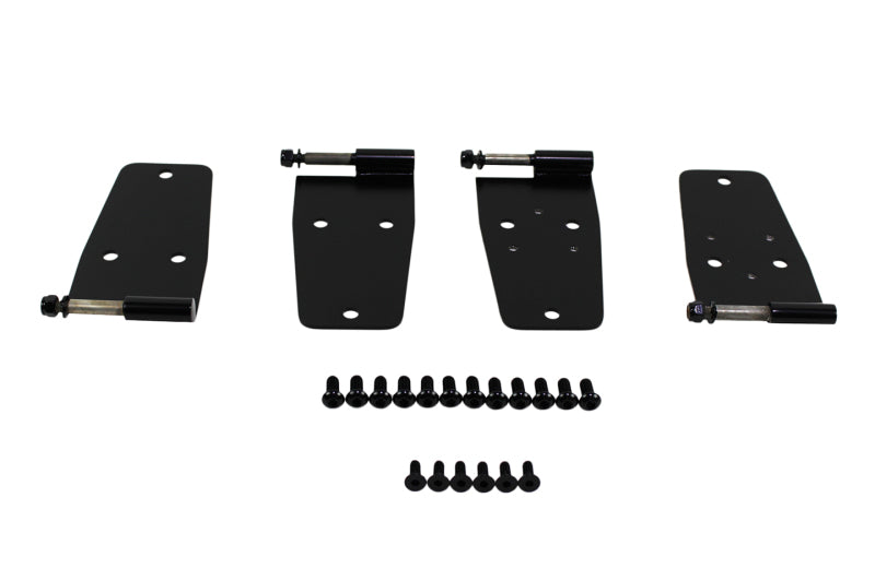 Kentrol 76-93 Jeep CJ/Wrangler YJ Hardtop Door Hinge Set 4 Pieces - Powdercoat Black Doors Kentrol