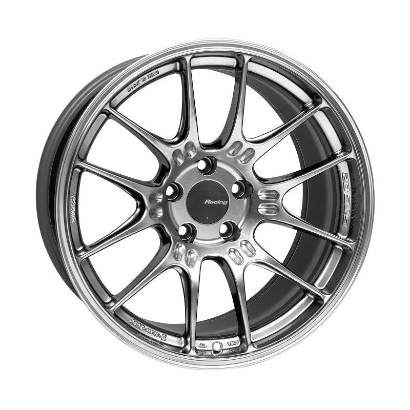 Enkei GTC02 18x9.5 5x114.3 15mm Offset 75mm Bore Hyper Silver Wheel Wheels - Cast Enkei