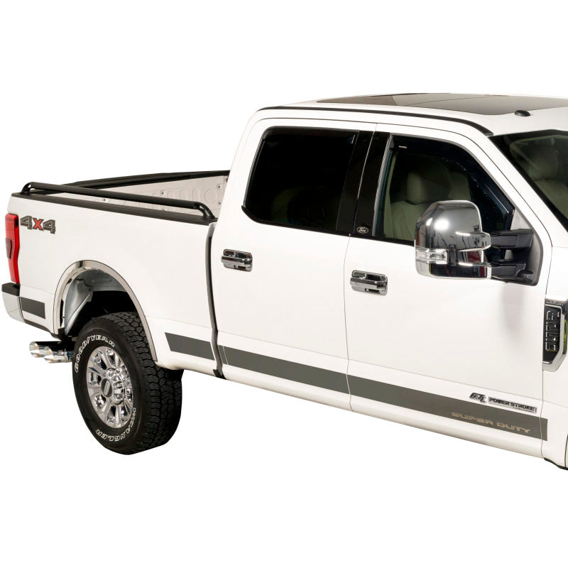 Putco 17-20 Ford SuperDuty Super Crew 6.5ft Box - 12pcs - 4.25in Wide SS Rocker Panels Body Armor & Rock Rails Putco