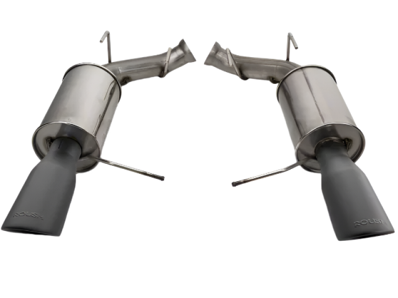 Roush 11-14 Mustang V6 Black Tip Axle Back Exhaust Axle Back Roush