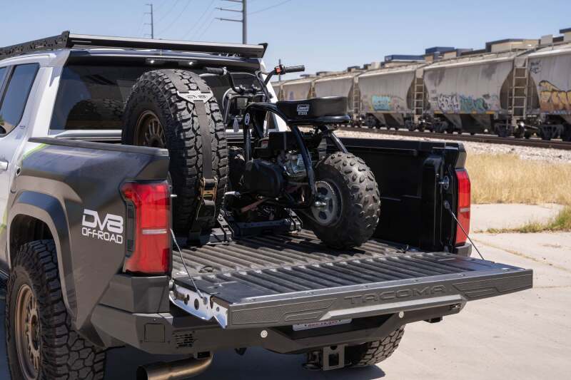 DV8 Offroad Truck Bed Universal Tire Carrier & Accessory Mount Chase Racks DV8 Offroad