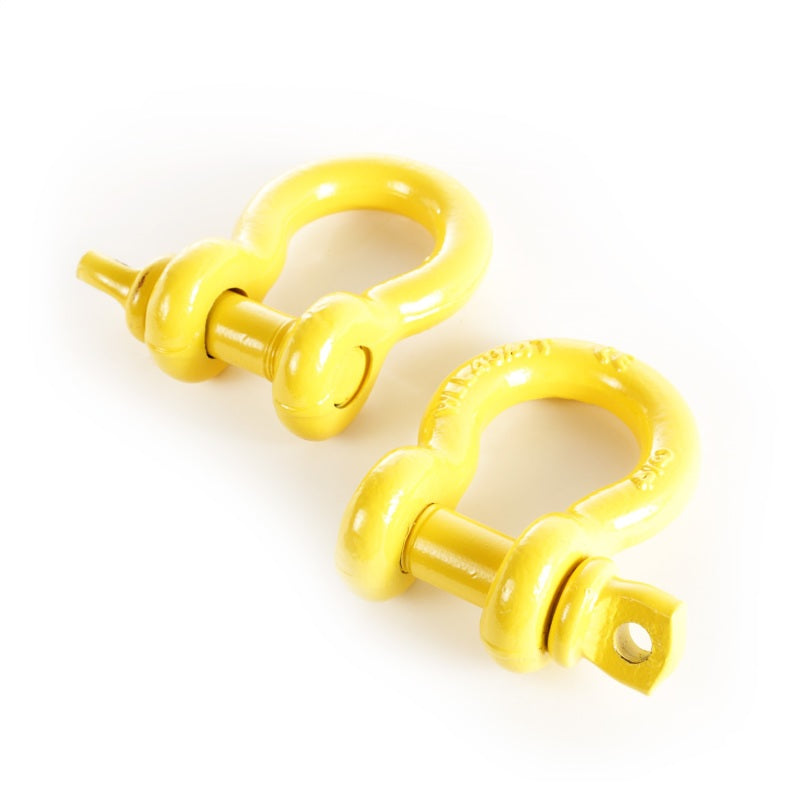 Rugged Ridge Yellow 3/4in D-Rings Shackle Kits Rugged Ridge