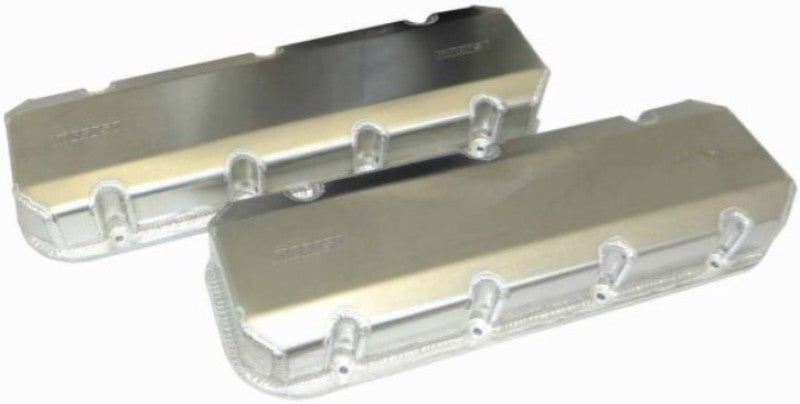 Moroso Chevrolet Big Block Valve Cover w/Billet Rail - 3in - Exhaust & Intake Pockets - Aluminum Valve Covers Moroso