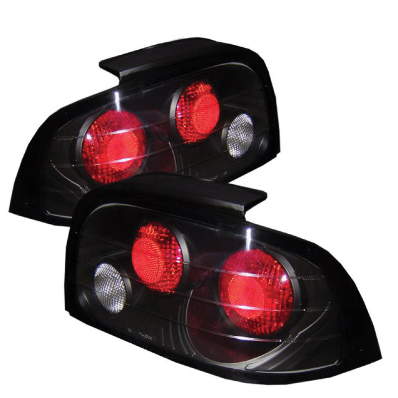 Spyder Ford Mustang 96-98 Euro Style Tail Lights Black ALT-YD-FM96-BK Tail Lights SPYDER