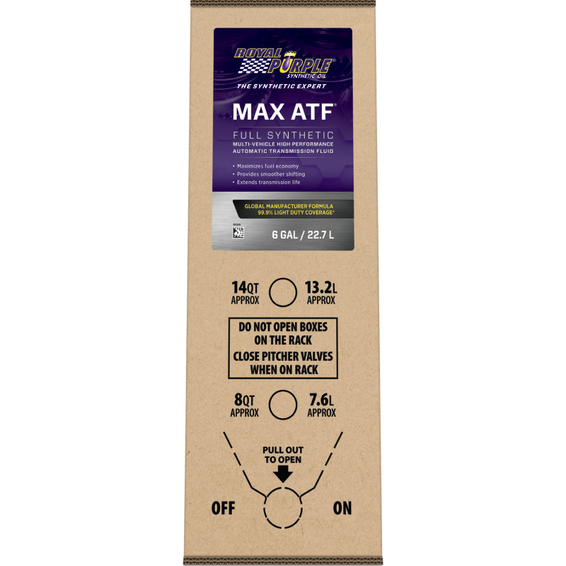 Royal Purple Max ATF Automatic Transmission Fluid - 6 Gallon Bag-In-Box Gear Oils Royal Purple