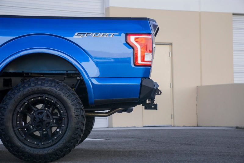 Addictive Desert Designs 15-18 Ford F-150 Stealth Fighter Rear Bumper w/ Backup Sensor Cutout Bumpers - Steel Addictive Desert Designs