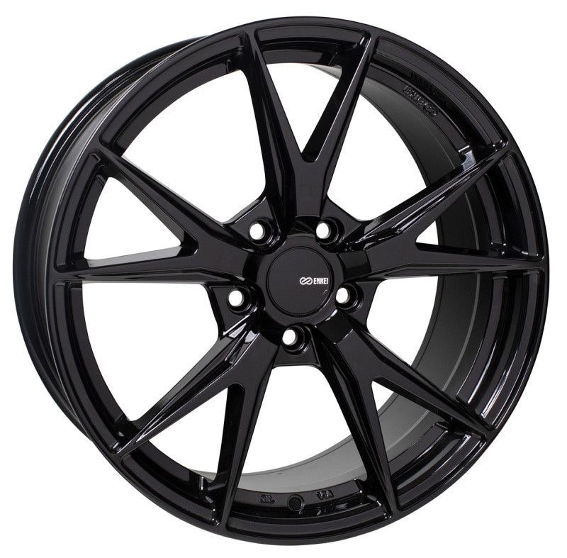 Enkei Phoenix 17x7.5 38mm Offset 5x114.3 72.6mm Bore Gloss Black Wheel Wheels - Cast Enkei