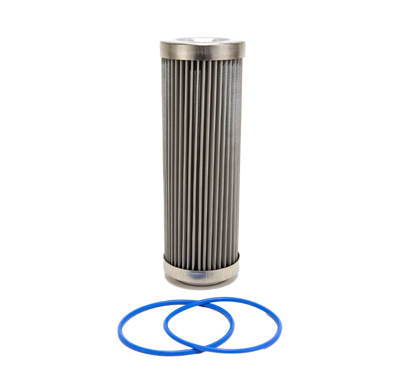 Fuelab 40 Micron Stainless Steel Replacement Element - 6in w/2 O-Rings & Instructions Fuel Filters Fuelab